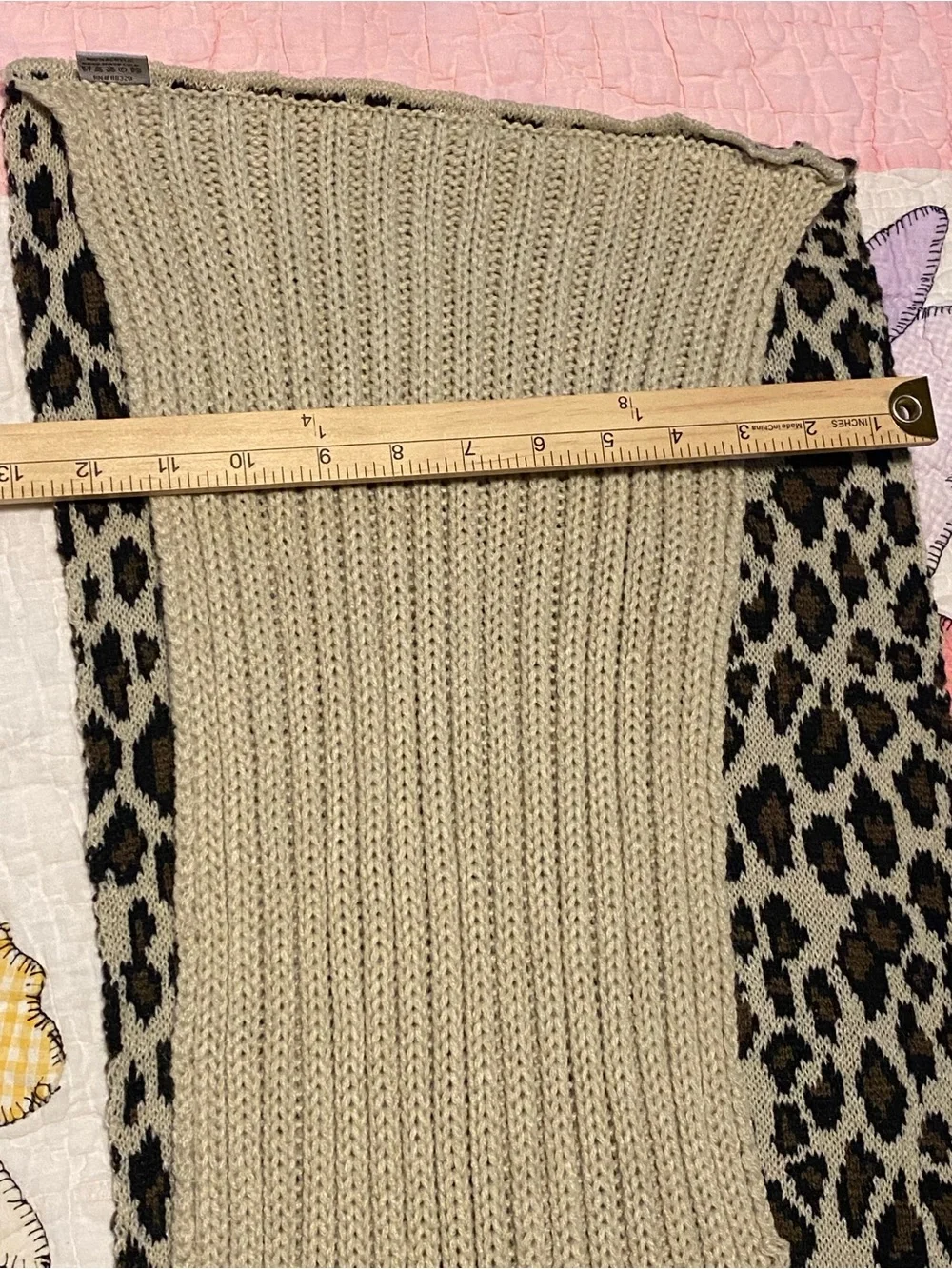 C.C Exclusives Leopard Infinity Scarf Cream Brown Black